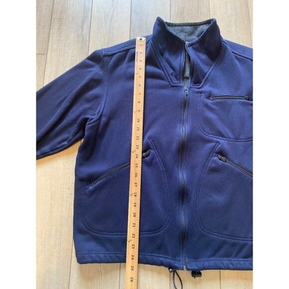 Timberland Active Comfort Lined Full Zip Jacket Mens Medium Blue Pockets - Picture 5 of 10